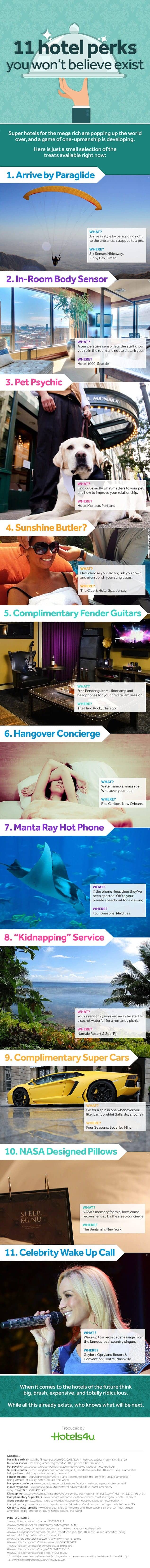 11 Hotel Perks You Won't Believe Exist