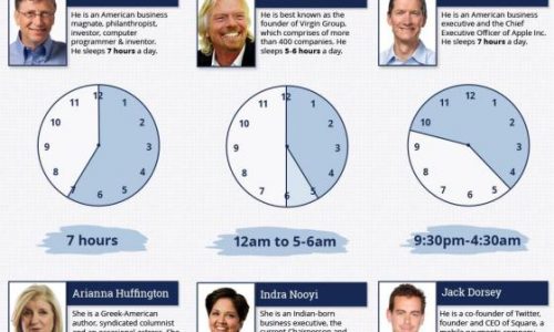 Sleep Patterns of Highly Successful People Infographic