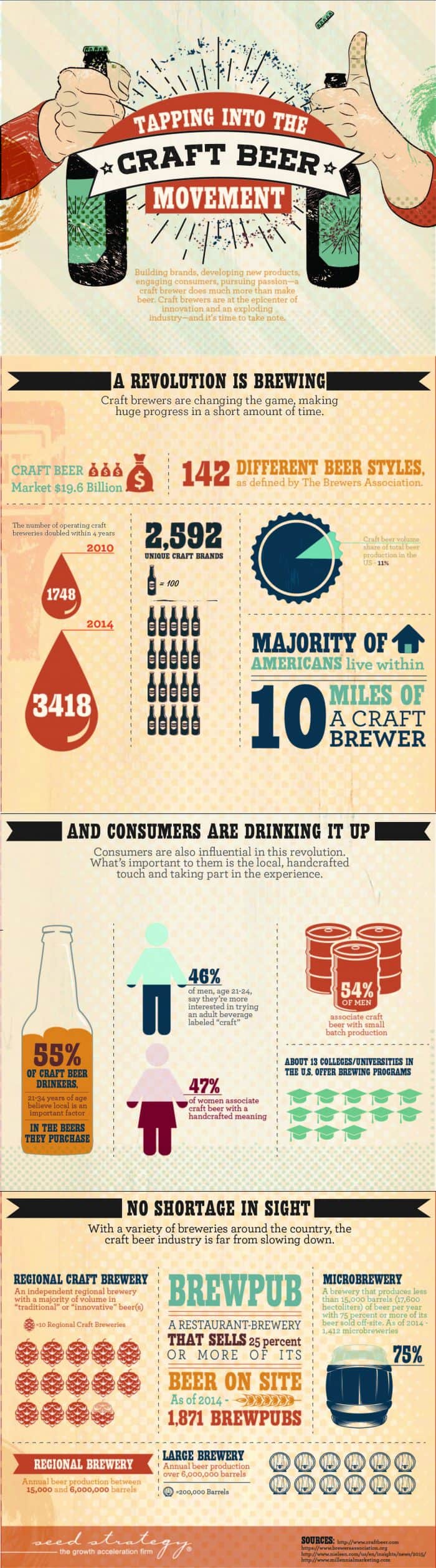 Tapping Into The Craft Beer Movement Infographic
