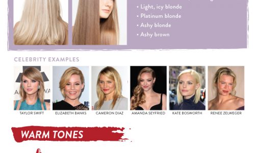 Best hair color for your skin infographic