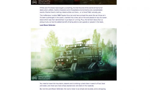 7 Vehicles To Survive The End Of The World