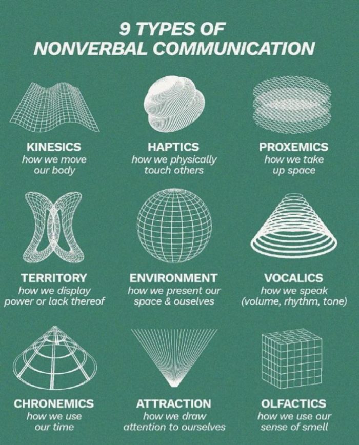 types of non verbal communication
